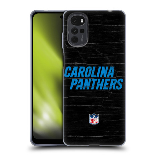 NFL Carolina Panthers Logo Distressed Look Soft Gel Case for Motorola Moto G22