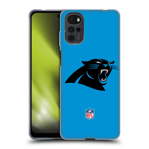 NFL Carolina Panthers Logo Plain Soft Gel Case for Motorola Moto G22