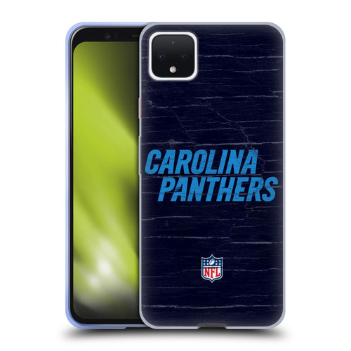 NFL Carolina Panthers Logo Distressed Look Soft Gel Case for Google Pixel 4 XL