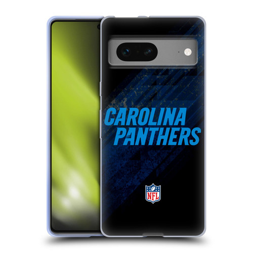 NFL Carolina Panthers Logo Blur Soft Gel Case for Google Pixel 7
