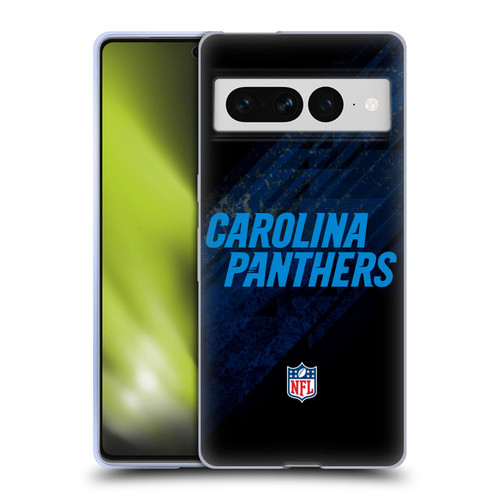 NFL Carolina Panthers Logo Blur Soft Gel Case for Google Pixel 7 Pro