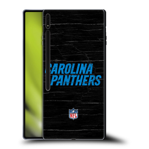 NFL Carolina Panthers Logo Distressed Look Soft Gel Case for Samsung Galaxy Tab S8 Ultra