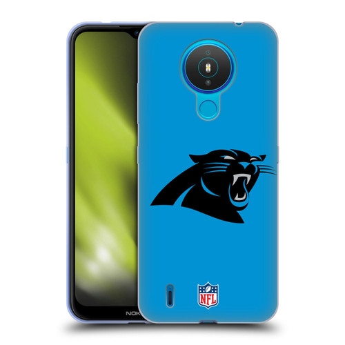 NFL Carolina Panthers Logo Plain Soft Gel Case for Nokia 1.4