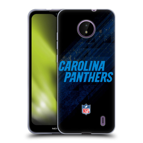 NFL Carolina Panthers Logo Blur Soft Gel Case for Nokia C10 / C20