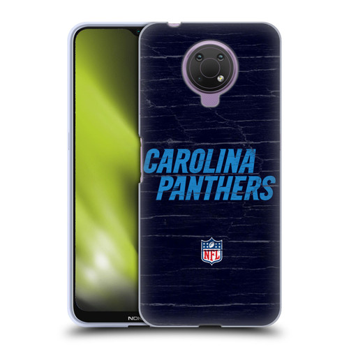 NFL Carolina Panthers Logo Distressed Look Soft Gel Case for Nokia G10