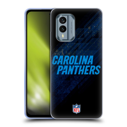 NFL Carolina Panthers Logo Blur Soft Gel Case for Nokia X30