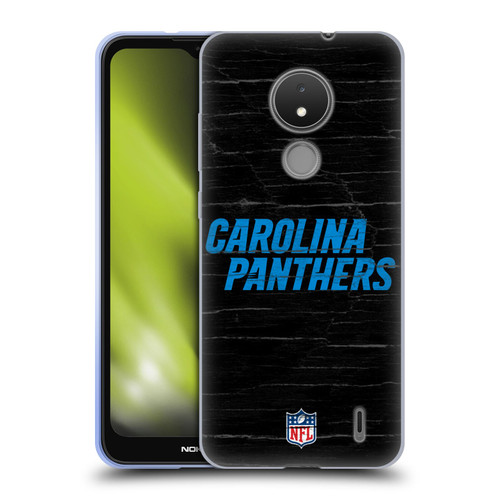 NFL Carolina Panthers Logo Distressed Look Soft Gel Case for Nokia C21