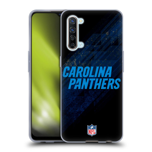 NFL Carolina Panthers Logo Blur Soft Gel Case for OPPO Find X2 Lite 5G