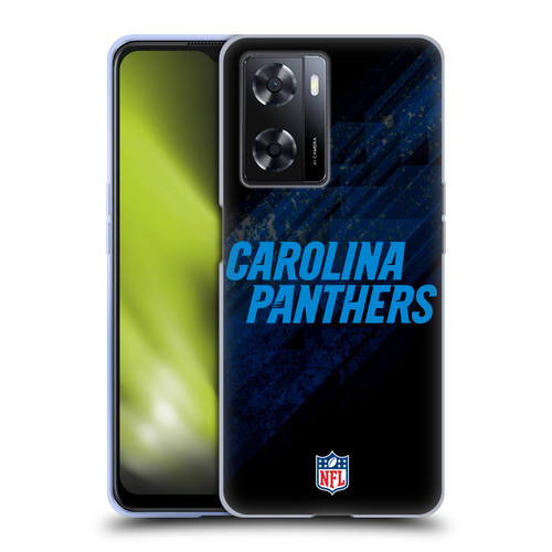 NFL Carolina Panthers Logo Blur Soft Gel Case for OPPO A57s