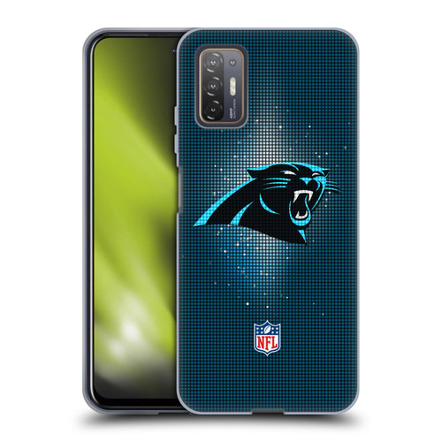 NFL Carolina Panthers Artwork LED Soft Gel Case for HTC Desire 21 Pro 5G
