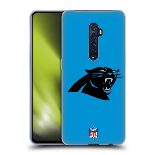 NFL Carolina Panthers Logo Plain Soft Gel Case for OPPO Reno 2