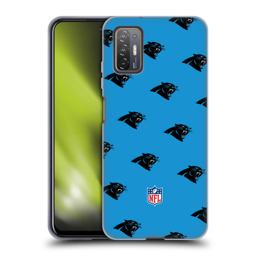 NFL Carolina Panthers Artwork Patterns Soft Gel Case for HTC Desire 21 Pro 5G