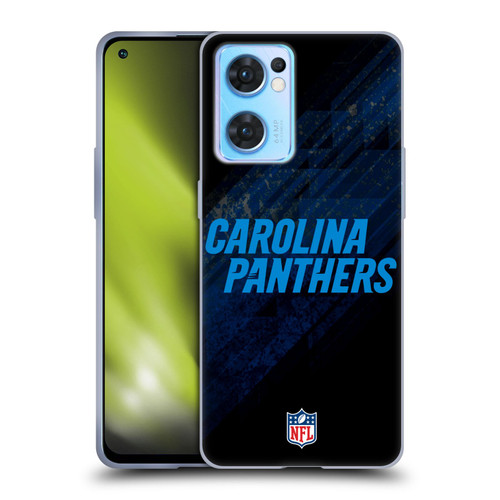 NFL Carolina Panthers Logo Blur Soft Gel Case for OPPO Reno7 5G / Find X5 Lite