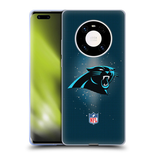 NFL Carolina Panthers Artwork LED Soft Gel Case for Huawei Mate 40 Pro 5G