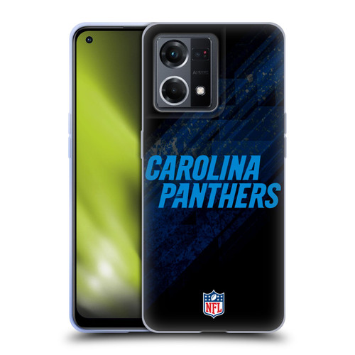 NFL Carolina Panthers Logo Blur Soft Gel Case for OPPO Reno8 4G