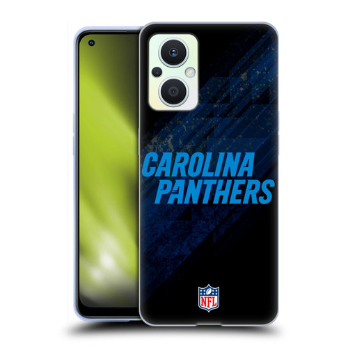 NFL Carolina Panthers Logo Blur Soft Gel Case for OPPO Reno8 Lite