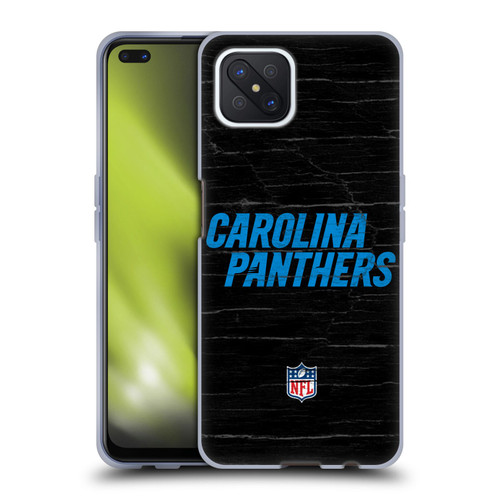 NFL Carolina Panthers Logo Distressed Look Soft Gel Case for OPPO Reno4 Z 5G