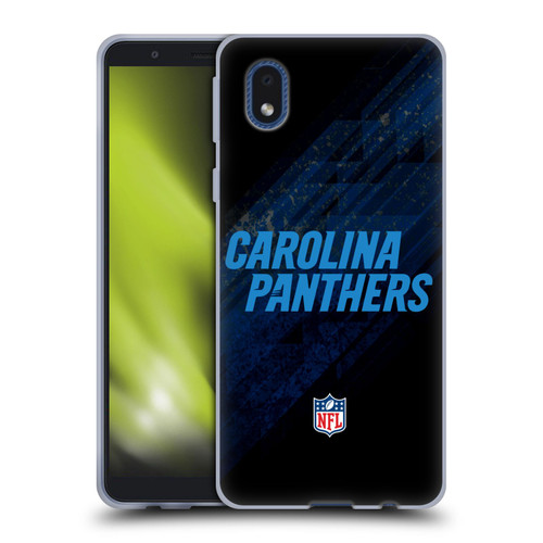 NFL Carolina Panthers Logo Blur Soft Gel Case for Samsung Galaxy A01 Core (2020)