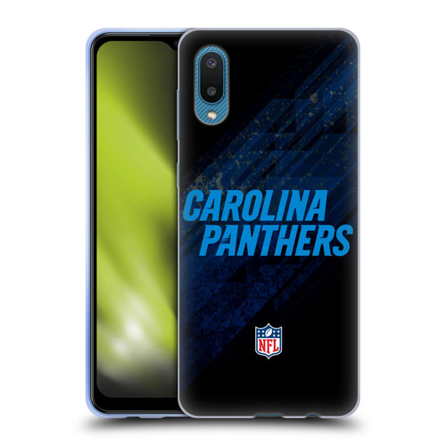 NFL Carolina Panthers Logo Blur Soft Gel Case for Samsung Galaxy A02/M02 (2021)