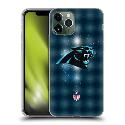 NFL Carolina Panthers Artwork LED Soft Gel Case for Apple iPhone 11 Pro
