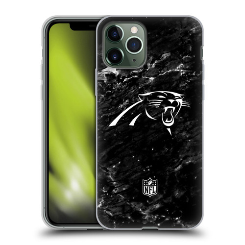 NFL Carolina Panthers Artwork Marble Soft Gel Case for Apple iPhone 11 Pro