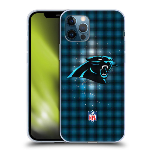 NFL Carolina Panthers Artwork LED Soft Gel Case for Apple iPhone 12 / iPhone 12 Pro