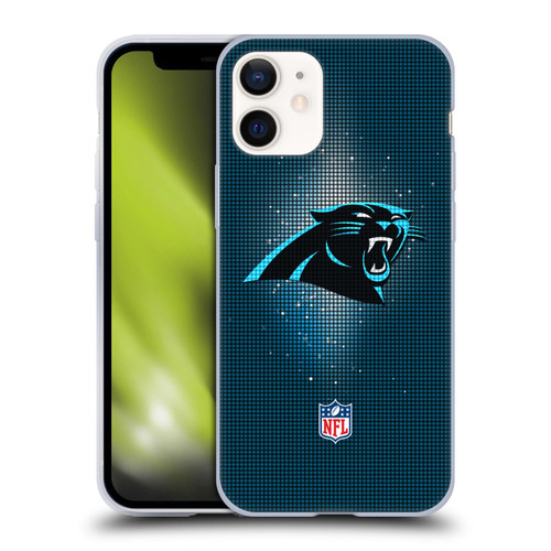NFL Carolina Panthers Artwork LED Soft Gel Case for Apple iPhone 12 Mini
