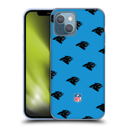 NFL Carolina Panthers Artwork Patterns Soft Gel Case for Apple iPhone 13