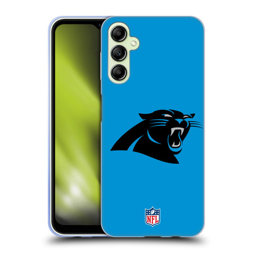 NFL Carolina Panthers Logo Plain Soft Gel Case for Samsung Galaxy A14 5G