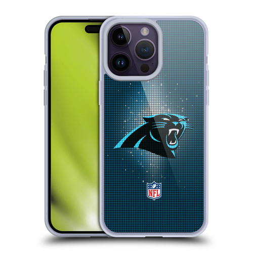 NFL Carolina Panthers Artwork LED Soft Gel Case for Apple iPhone 14 Pro Max