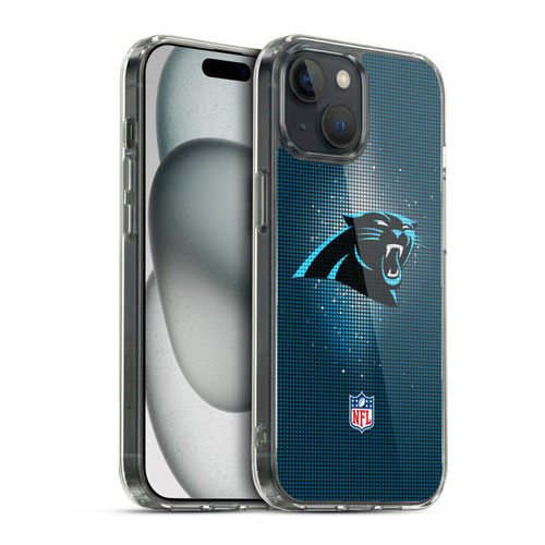 NFL Carolina Panthers Artwork LED Soft Gel Case for Apple iPhone 15 & MagSafe
