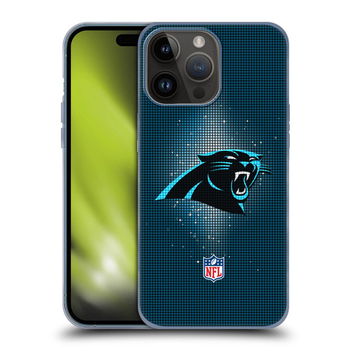 NFL Carolina Panthers Artwork LED Soft Gel Case for Apple iPhone 15 Pro Max