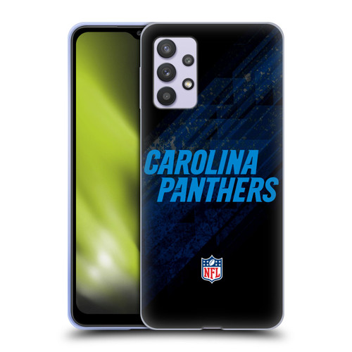 NFL Carolina Panthers Logo Blur Soft Gel Case for Samsung Galaxy A32 5G / M32 5G (2021)