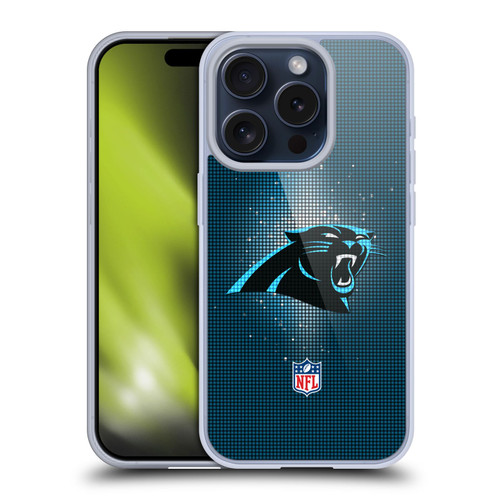 NFL Carolina Panthers Artwork LED Soft Gel Case for Apple iPhone 15 Pro
