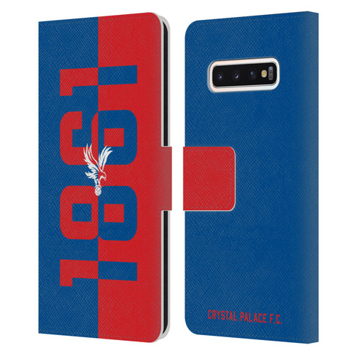 Crystal Palace FC Crest 1861 Leather Book Wallet Case Cover For Samsung Galaxy S10