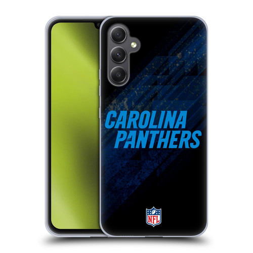 NFL Carolina Panthers Logo Blur Soft Gel Case for Samsung Galaxy A34 5G