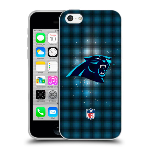 NFL Carolina Panthers Artwork LED Soft Gel Case for Apple iPhone 5c
