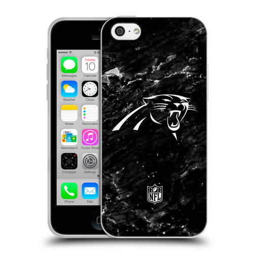 NFL Carolina Panthers Artwork Marble Soft Gel Case for Apple iPhone 5c