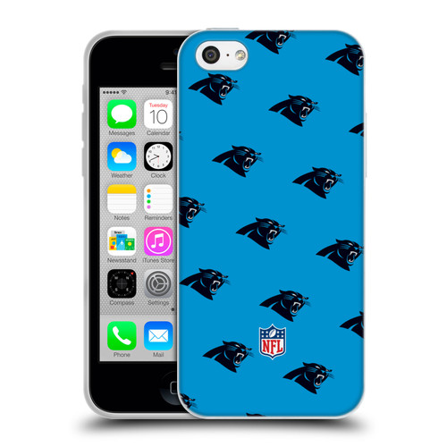 NFL Carolina Panthers Artwork Patterns Soft Gel Case for Apple iPhone 5c