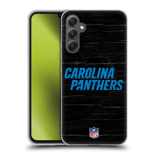 NFL Carolina Panthers Logo Distressed Look Soft Gel Case for Samsung Galaxy A34 5G