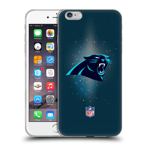 NFL Carolina Panthers Artwork LED Soft Gel Case for Apple iPhone 6 Plus / iPhone 6s Plus