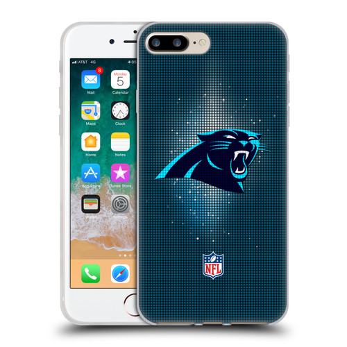NFL Carolina Panthers Artwork LED Soft Gel Case for Apple iPhone 7 Plus / iPhone 8 Plus