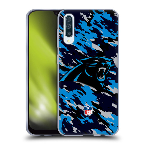 NFL Carolina Panthers Logo Camou Soft Gel Case for Samsung Galaxy A50/A30s (2019)