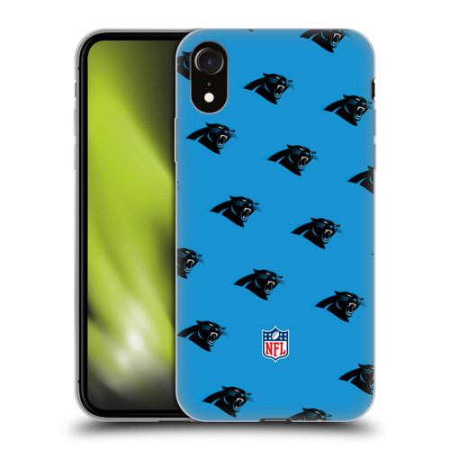 NFL Carolina Panthers Artwork Patterns Soft Gel Case for Apple iPhone XR