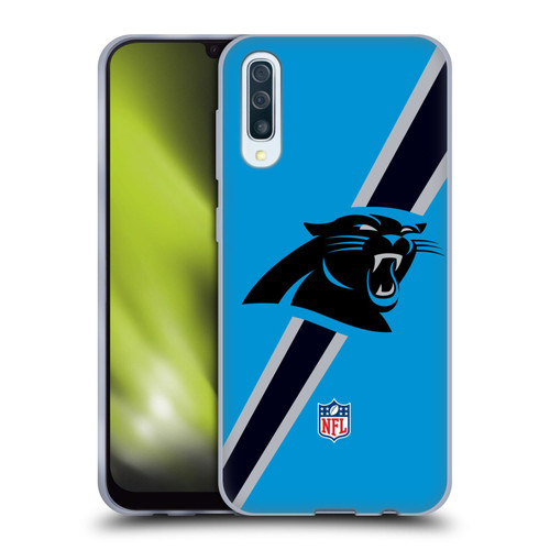 NFL Carolina Panthers Logo Stripes Soft Gel Case for Samsung Galaxy A50/A30s (2019)