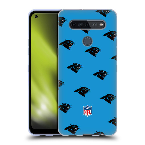NFL Carolina Panthers Artwork Patterns Soft Gel Case for LG K51S
