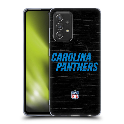 NFL Carolina Panthers Logo Distressed Look Soft Gel Case for Samsung Galaxy A52 / A52s / 5G (2021)