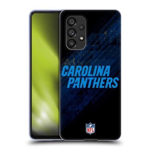 NFL Carolina Panthers Logo Blur Soft Gel Case for Samsung Galaxy A53 5G (2022)