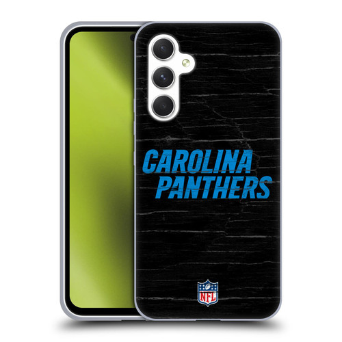 NFL Carolina Panthers Logo Distressed Look Soft Gel Case for Samsung Galaxy A54 5G