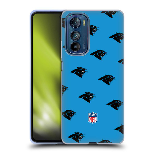 NFL Carolina Panthers Artwork Patterns Soft Gel Case for Motorola Edge 30
